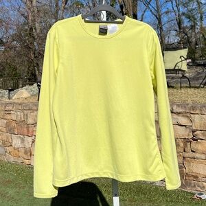 Nike Yellow Dri-Fit, Long-Sleeve Top